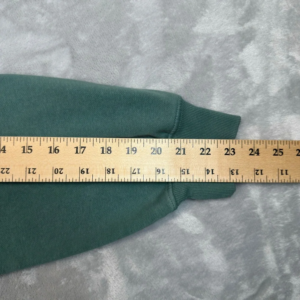 The North Face Hoodie Mens L Green Pullover Logo Relaxed Fit Sweatshirt NF0A7UNF